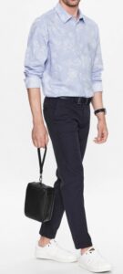 CALVIN KLEIN JEANS – Borsellino Uomo Monogram Sft Pouch Nero
