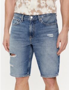 CALVIN KLEIN JEANS – Pantaloncini di Jeans Uomo Regular Fit Short Denim Medium