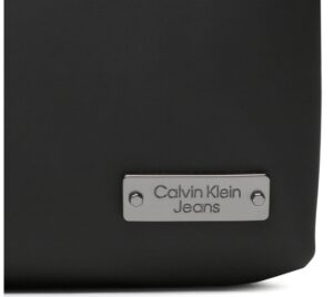 CALVIN KLEIN JEANS – Pochette Unisex Plaque Small Pouch Nero