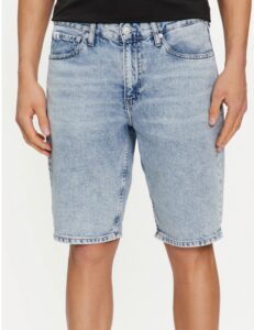 CALVIN KLEIN JEANS – Pantaloncini di Jeans Uomo Regular Fit Denim Light