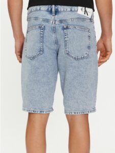 CALVIN KLEIN JEANS – Pantaloncini di Jeans Uomo Regular Fit Denim Light