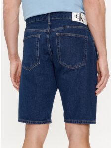 CALVIN KLEIN JEANS – Pantaloncini di Jeans Uomo Regular in Cotone Denim Dark