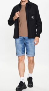 CALVIN KLEIN JEANS – Pantaloncini di Jeans Uomo Slim Short Denim Medium