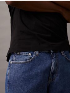 CALVIN KLEIN JEANS – Pantaloncini di Jeans Uomo Taglio Regular Denim Dark