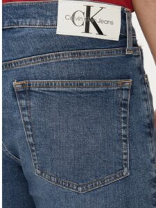 CALVIN KLEIN JEANS – Pantaloncini di Jeans Uomo Slim Fit Denim Medium