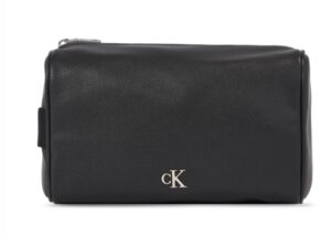 CALVIN KLEIN JEANS – Pochette Unisex Mono Hrdw Washbag Nero