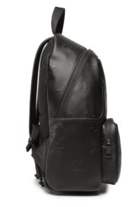 CALVIN KLEIN – Zaino Uomo Monogram Soft Campus Logo Ripetuto Nero