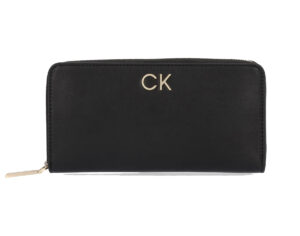CALVIN KLEIN – Portafoglio Donna Re-Lock Z/A Wallet Lg Nero