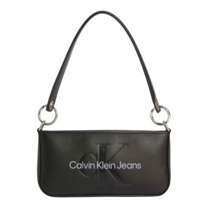 CALVIN KLEIN – Borsa da Spalla Donna Ecopelle Liscia Nero