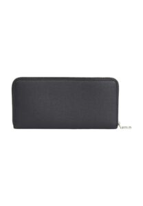 CALVIN KLEIN JEANS – Portafoglio Donna con Zip Integrale e Logo Nero Fashion Violet