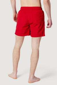 ARMANI EXCHANGE – Costume Uomo Boxer da Mare in Tessuto con Logo Rosso