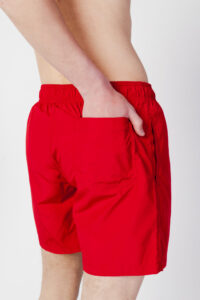 ARMANI EXCHANGE – Costume Uomo Boxer da Mare in Tessuto con Logo Rosso