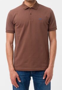 SUN68 – Polo Uomo Solid Regular S/S Marrone