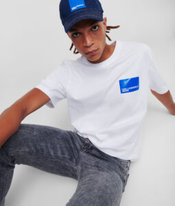 KARL LAGERFELD – T-Shirt Uomo Maniche Corte Bianco