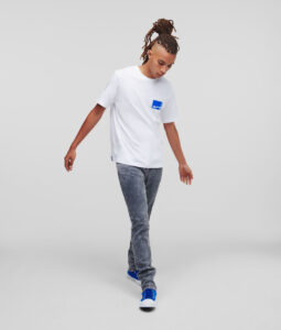 KARL LAGERFELD – T-Shirt Uomo Maniche Corte Bianco