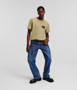 KARL LAGERFELD – T-Shirt Uomo Maniche Corte Beige