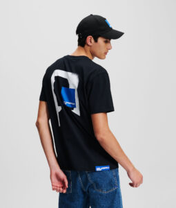 KARL LAGERFELD – T-Shirt Uomo Maniche Corte con Logo KLJ Nero
