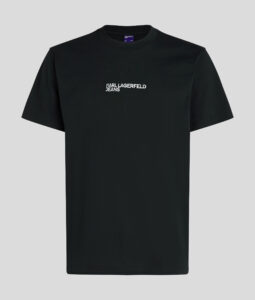 KARL LAGERFELD – T-Shirt Uomo Maniche Corte con Logo KLJ Nero
