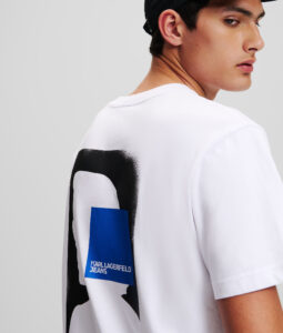KARL LAGERFELD – T-Shirt Uomo Maniche Corte con Logo KLJ Bianco