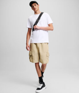 KARL LAGERFELD – T-Shirt Uomo Maniche Corte con Logo KLJ Bianco