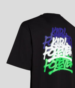 KARL LAGERFELD – T-Shirt Uomo Crapule2000 con Taschino Nero