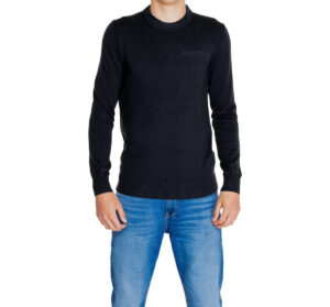 CALVIN KLEIN JEANS – Felpa Uomo Cotone Institutional Nero