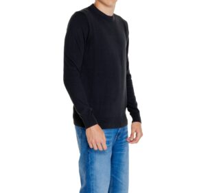 CALVIN KLEIN JEANS – Felpa Uomo Cotone Institutional Nero