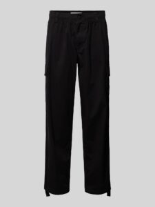CALVIN KLEIN – Pantaloni Uomo Cargo in Twill di Cotone Nero
