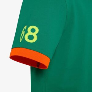 SUN68 – Polo Uomo Logo Fluo S/S Inchiostro Verde Prato