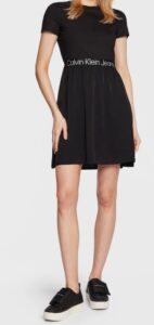 CALVIN KLEIN JEANS – Vestito Donna da Giorno Regular Nero