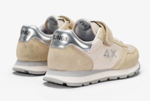 SUN68 – Scarpe Girl’s Ally Gold Silver (Kid) Bianco Panna