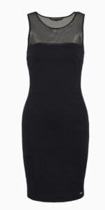 ARMANI EXCHANGE – Abito Donna a Tubino in Jersey Stretch Nero