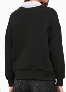 ARMANI EXCHANGE – Felpa Donna Loose Fit Nero