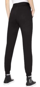 ARMANI EXCHANGE – Pantaloni Donna Jogger in Tessuto French Terry Nero Gold
