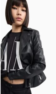 ARMANI EXCHANGE – Felpa Donna in Tessuto French Terry Icon Project Nero
