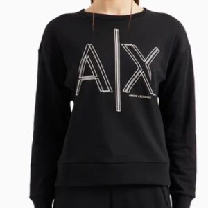 ARMANI EXCHANGE – Felpa Donna Girocollo ASV Nero