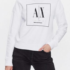 ARMANI EXCHANGE – Felpa Donna Slip On Optic Bianco