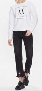 ARMANI EXCHANGE – Felpa Donna Slip On Optic Bianco