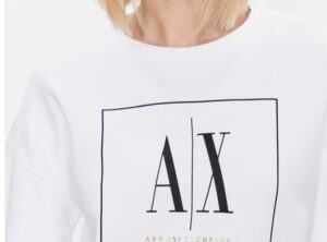 ARMANI EXCHANGE – Felpa Donna Slip On Optic Bianco