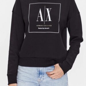 ARMANI EXCHANGE – Felpa Donna Slip On Optic Nero