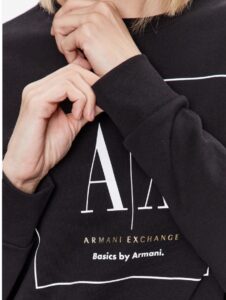 ARMANI EXCHANGE – Felpa Donna Slip On Optic Nero