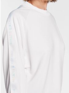 ARMANI EXCHANGE – Felpa Donna Relaxed con Spalle e Maniche Logate Bianco