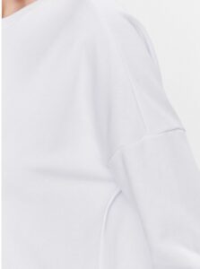 ARMANI EXCHANGE – Felpa Donna Regular con Logo Cucito Centro Petto Bianco