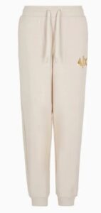 ARMANI EXCHANGE – Pantaloni Donna Sweatpants con Logo AX Beige