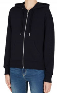ARMANI EXCHANGE – Felpa Donna con Cappuccio Regular Nero