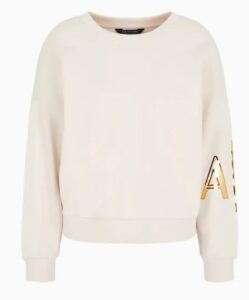 ARMANI EXCHANGE – Felpa Donna Sweatshirts Without Hood Beige