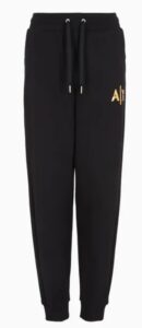 ARMANI EXCHANGE – Pantaloni Donna Sweatpants con Logo AX Nero
