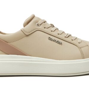 CALVIN KLEIN JEANS – Sneaker Uomo Low Top Lace Up W/ Stripe Beige