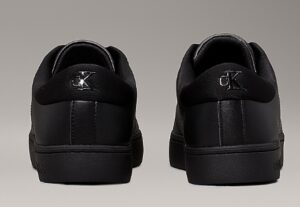 CALVIN KLEIN JEANS – Sneaker Uomo Classic Cupsole Low Laceup in Pelle Triplo Nero