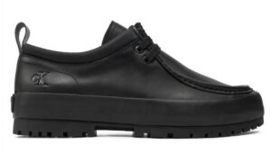 CALVIN KLEIN JEANS – Sneaker Uomo Scarpe Basse Lugged Hybrid Apron Laceup In Nero